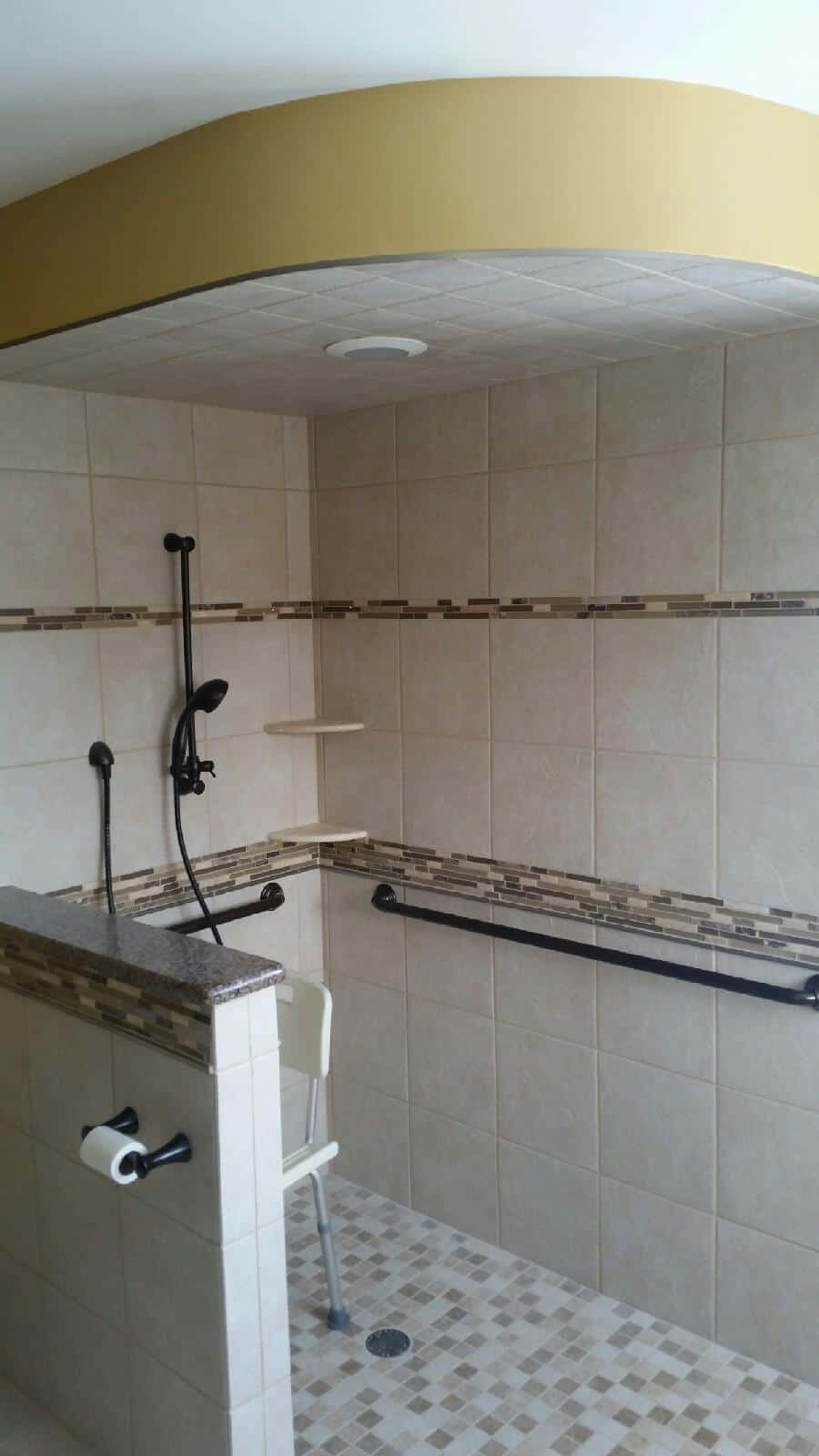 barrier free shower macomb county mi